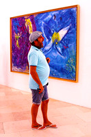 Man with hat:  Chagall Nice