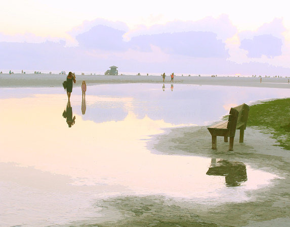 Siesta Beach at Sunset